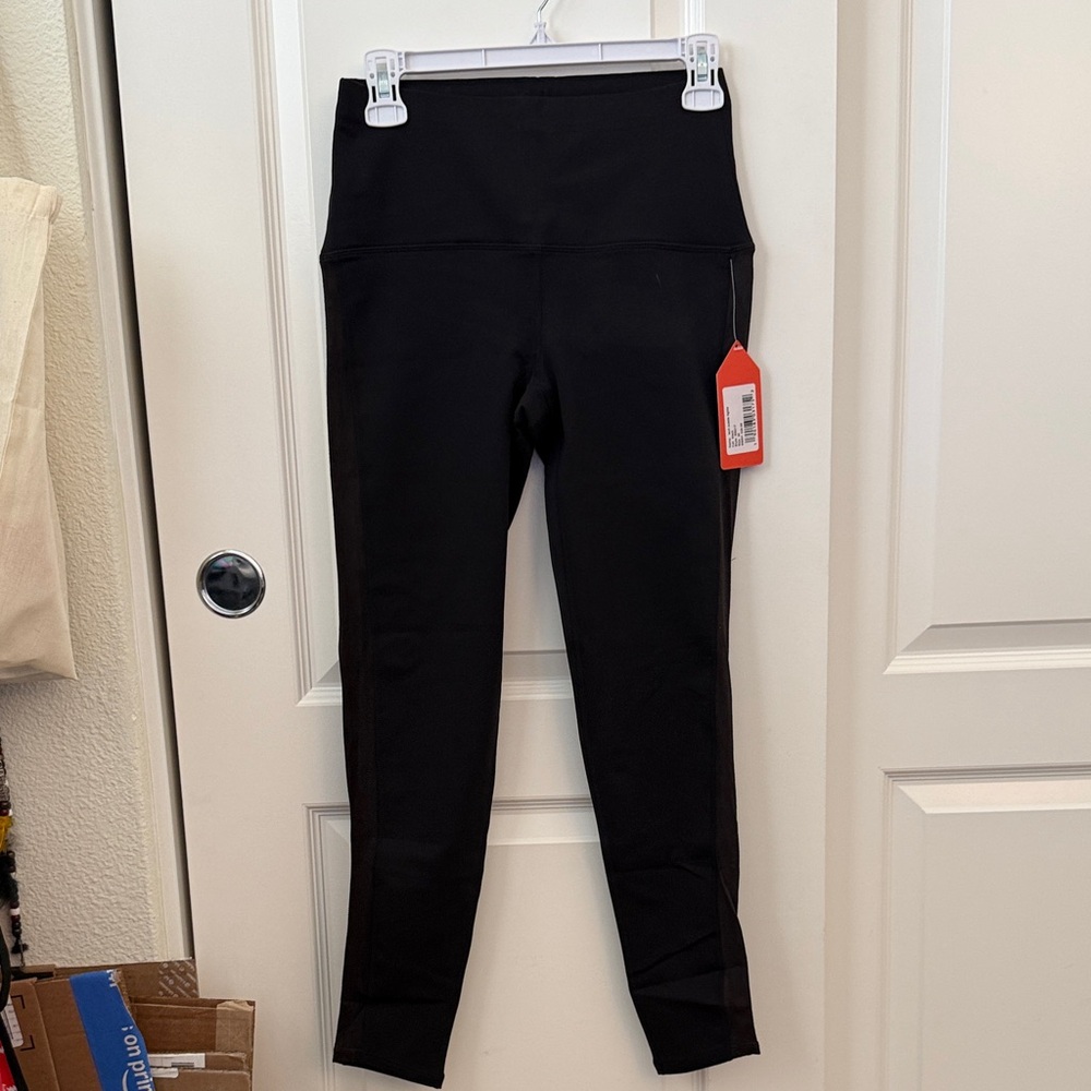 Oiselle Tech Suede tights - 6 - black